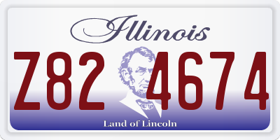 IL license plate Z824674
