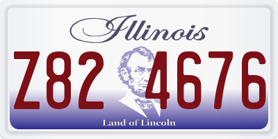 IL license plate Z824676