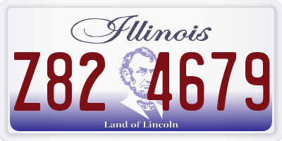 IL license plate Z824679