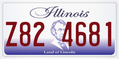 IL license plate Z824681