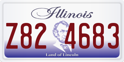 IL license plate Z824683