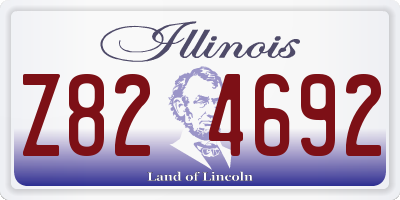 IL license plate Z824692