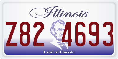 IL license plate Z824693