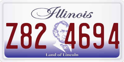 IL license plate Z824694