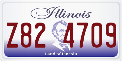 IL license plate Z824709