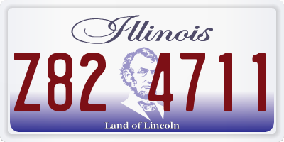 IL license plate Z824711