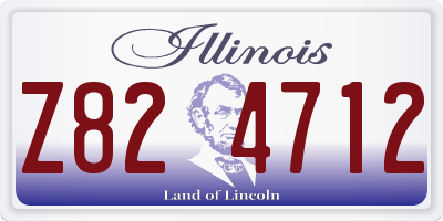 IL license plate Z824712