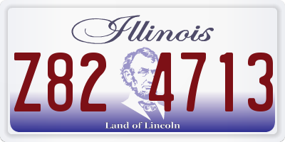 IL license plate Z824713