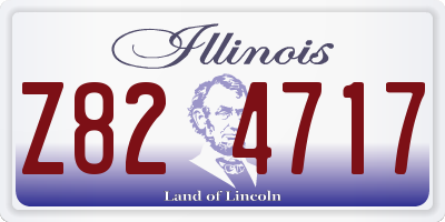 IL license plate Z824717