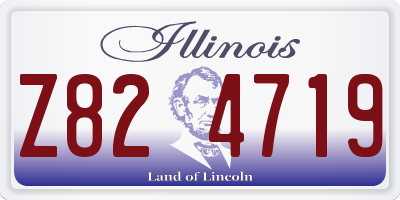 IL license plate Z824719