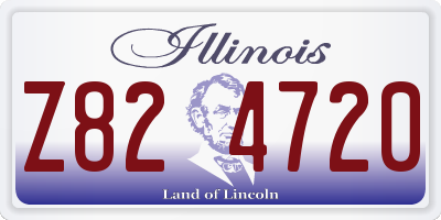 IL license plate Z824720