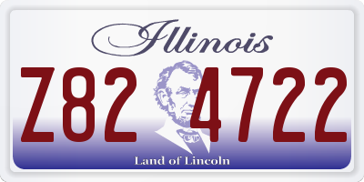 IL license plate Z824722