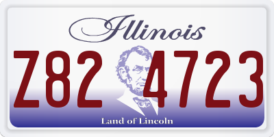 IL license plate Z824723