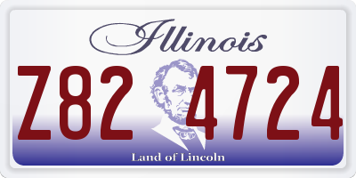 IL license plate Z824724