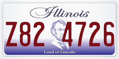 IL license plate Z824726