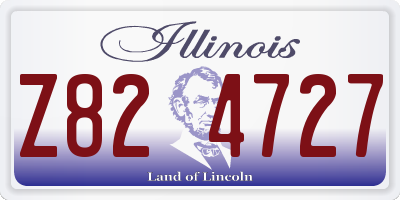 IL license plate Z824727