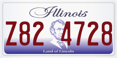 IL license plate Z824728