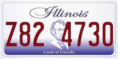 IL license plate Z824730