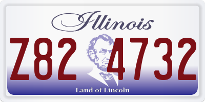 IL license plate Z824732