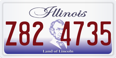 IL license plate Z824735