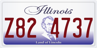 IL license plate Z824737