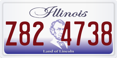 IL license plate Z824738