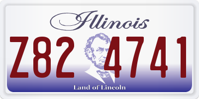 IL license plate Z824741