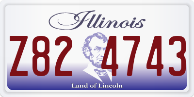IL license plate Z824743