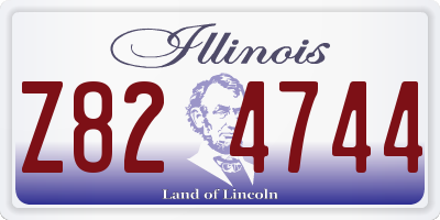 IL license plate Z824744