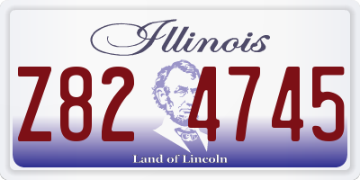 IL license plate Z824745