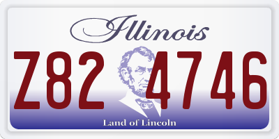 IL license plate Z824746