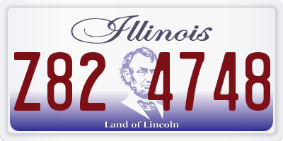 IL license plate Z824748
