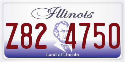 IL license plate Z824750