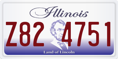 IL license plate Z824751