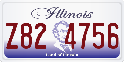 IL license plate Z824756