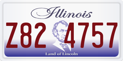 IL license plate Z824757