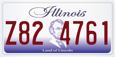 IL license plate Z824761