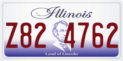 IL license plate Z824762