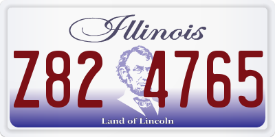 IL license plate Z824765