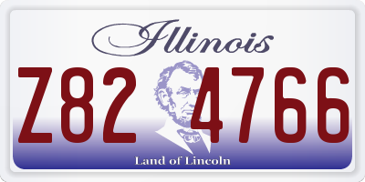 IL license plate Z824766