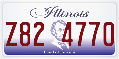 IL license plate Z824770