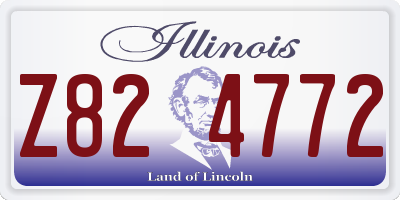 IL license plate Z824772