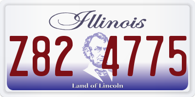 IL license plate Z824775