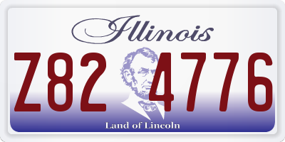 IL license plate Z824776