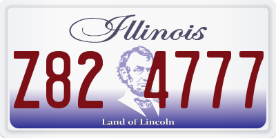 IL license plate Z824777