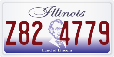 IL license plate Z824779