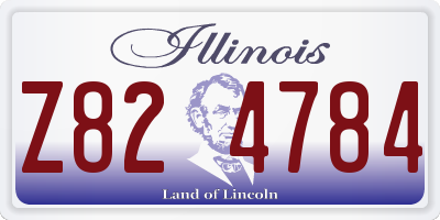 IL license plate Z824784