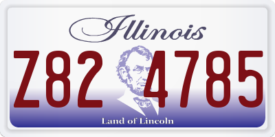 IL license plate Z824785
