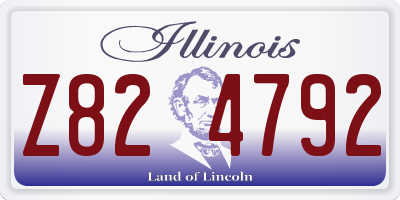 IL license plate Z824792