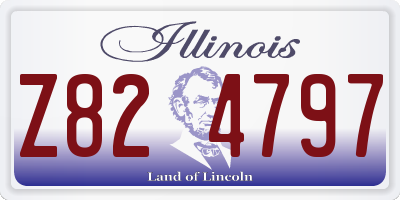 IL license plate Z824797